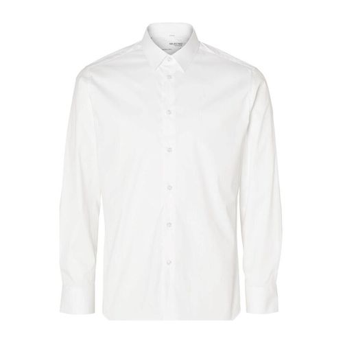 Camicia a maniche lunghe 16090210 SLIMTRAVEL-BRIGHT WHITE - Selected - Modalova