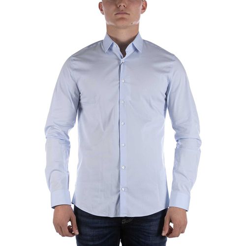 Camicia a maniche lunghe Camicia Poplin Stretch Slim Azzurro - Calvin Klein Jeans - Modalova