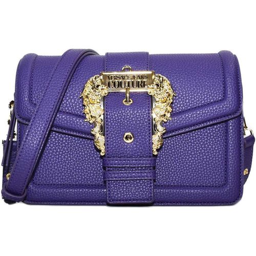 Borsa a tracolla Tracolla in ecopelle martellata con fibbia baroque - Versace Jeans Couture - Modalova