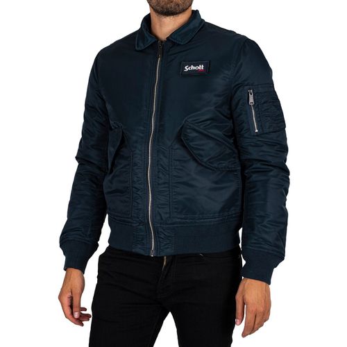 Giacca Sportiva Giacca bomber badge rimovibile - Schott - Modalova