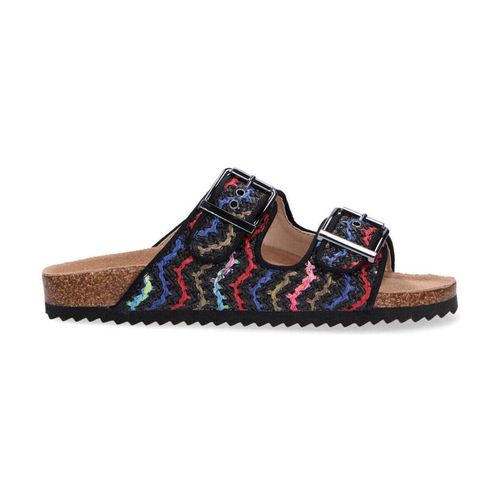 Scarpe ciabatta raffia nera - Colors of California - Modalova