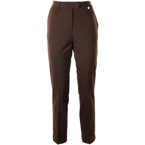 Pantaloni Pantalone chino marrone a vita alta - Myths - Modalova