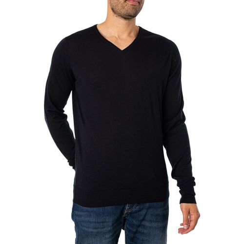 Maglione Bobby Scollo A V In Maglia - John Smedley - Modalova