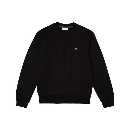 Felpa Organic Brushed Cotton Sweatshirt - Noir - Lacoste - Modalova