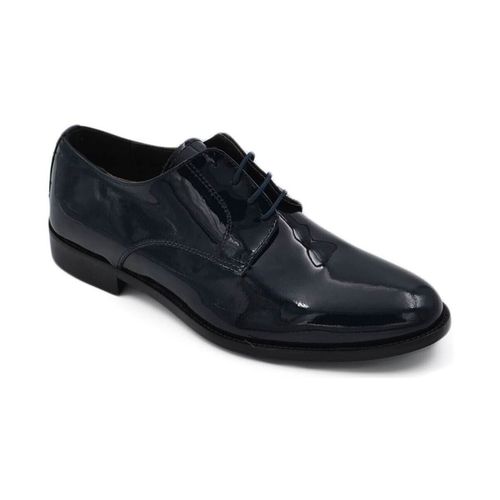 Classiche basse Scarpe uomo francesina inglese vera pelle vernice lucida sc - Malu Shoes - Modalova