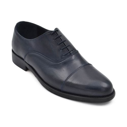 Classiche basse Scarpe uomo classica stringata con fondo cuoio e antiscivolo ve - Malu Shoes - Modalova