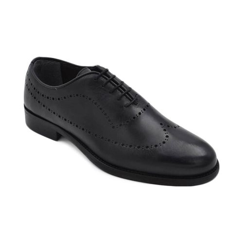 Classiche basse Scarpe uomo francesina oxford stringata elegante punta ricamo i - Malu Shoes - Modalova