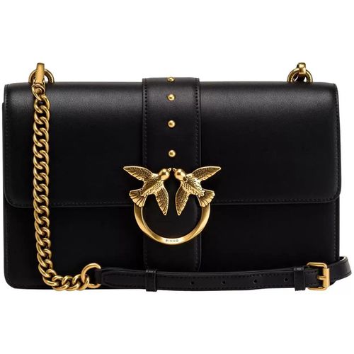 Borsa borsa tracolla nera oro 15 cl - Pinko - Modalova