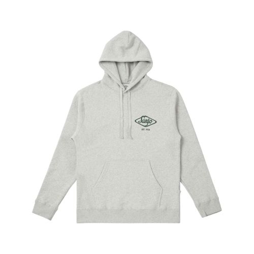 Felpa Hooded Flocked Logo - Grey - Sanjo - Modalova