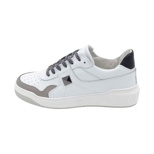 Sneakers Scarpa sneakers bassa uomo vera pelle bicolore e grigio - Malu Shoes - Modalova