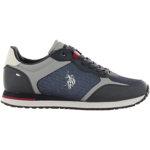 Sneakers Sneaker in pelle e tessuto logato - U.S Polo Assn. - Modalova