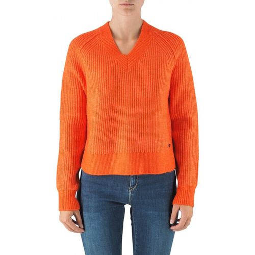 Maglione Maglia In Misto Lana Spicy Orange - Replay - Modalova