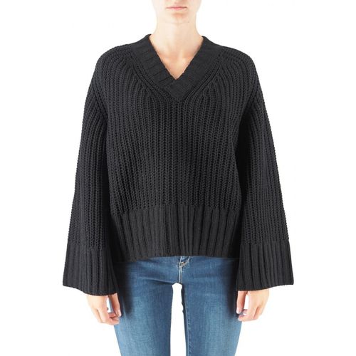 Maglione Maglia Cropped In Ciniglia Black - Replay - Modalova