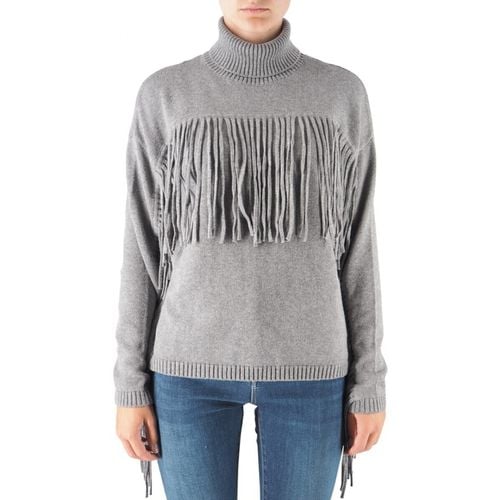 Maglione Maglia A Collo Alto Con Frange Grey Melange - Replay - Modalova