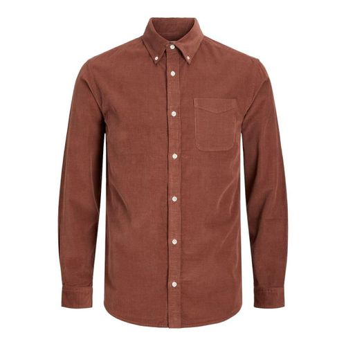 Camicia a maniche lunghe 12237938 BROOK-CAMBRIDGE BROWN - Jack & jones - Modalova