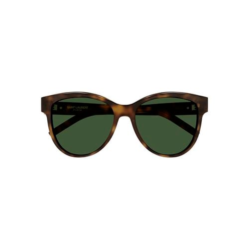 Occhiali da sole SL M107 Occhiali da sole, Havana/Verde, 55 mm - Saint Laurent - Modalova