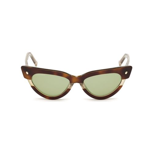 Occhiali da sole DQ0333 MAGDA Occhiali da sole, Havana/Verde, 53 mm - Dsquared - Modalova