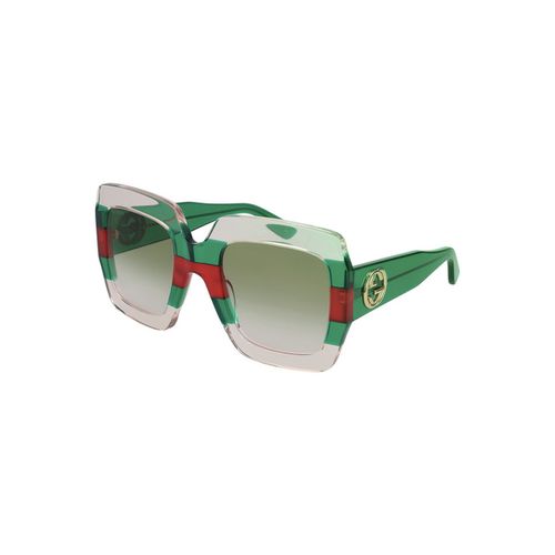 Occhiali da sole GG0178S Occhiali da sole, Multi-colore/Verde, 54 mm - Gucci - Modalova