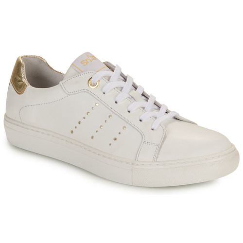 Sneakers basse 7500MY00-CUIR-BLANC-LAM-PLATINE - Myma - Modalova