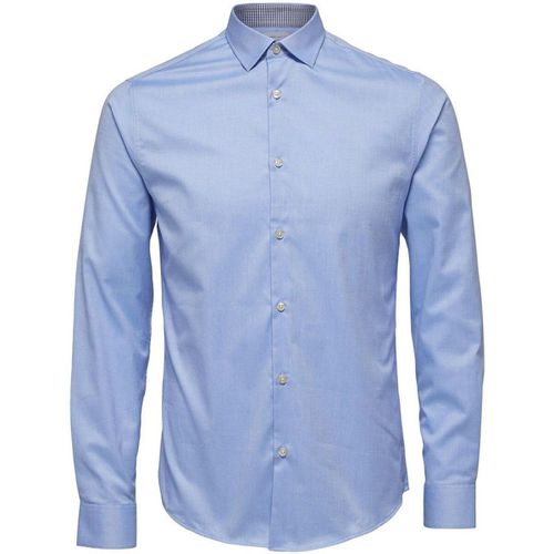 Camicia a maniche lunghe 16058640 NEW MARK-LIGHT BLUE - Selected - Modalova