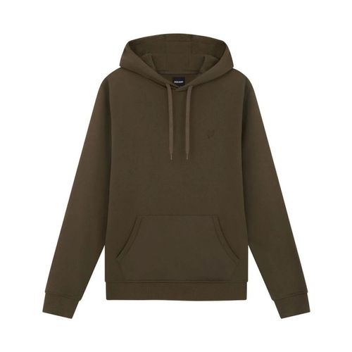 Felpa ML416TON TONAL PULLOVER HOODIE-W485 OLIVE - Lyle & Scott - Modalova