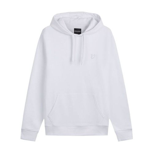 Felpa ML416TON TONAL PULLOVER HOODIE-626 WHITE - Lyle & Scott - Modalova