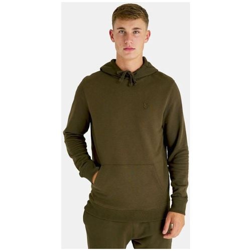 Felpa ML416TON TONAL PULLOVER HOODIE-W485 OLIVE - Lyle & Scott - Modalova