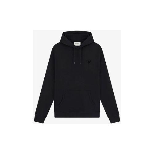 Felpa ML416TON TONAL PULLOVER HOODIE-Z86. BLACK - Lyle & Scott - Modalova