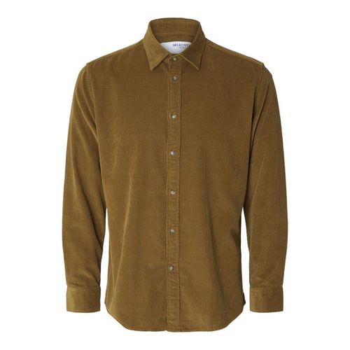 Camicia a maniche lunghe 16090182 SLHREGOWEN-CORD SHIRT LS-BUTTERNUT - Selected - Modalova