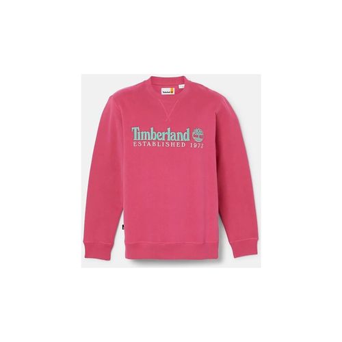 Felpa TB0A65DD LS EST. 1973 CREW BB SWEATSHIRT-ED2 VIVACIOUS WB - Timberland - Modalova