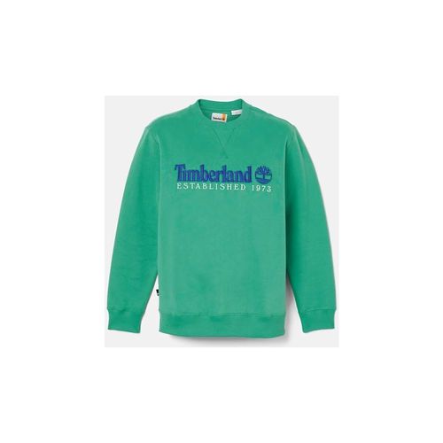 Felpa TB0A65DD LS EST. 1973 CREW BB SWEATSHIRT-ED3 CELTIC GREEN - Timberland - Modalova