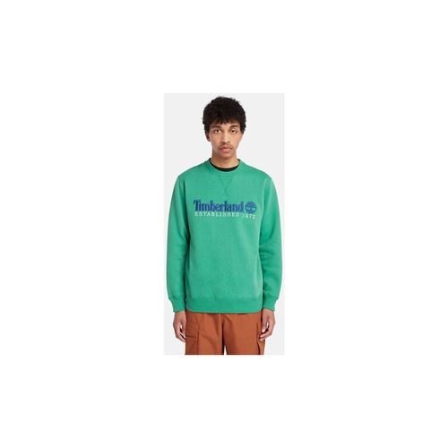 Felpa TB0A65DD LS EST. 1973 CREW BB SWEATSHIRT-ED3 CELTIC GREEN - Timberland - Modalova