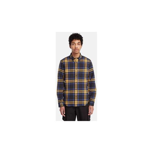 Camicia a maniche lunghe TB0A6GKH HEAVY FLANNEL PLAID-B23 BLACK - Timberland - Modalova