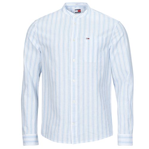 Camicia a maniche lunghe TJM MAO STRIPE LINEN BLEND SHIRT - Tommy Jeans - Modalova