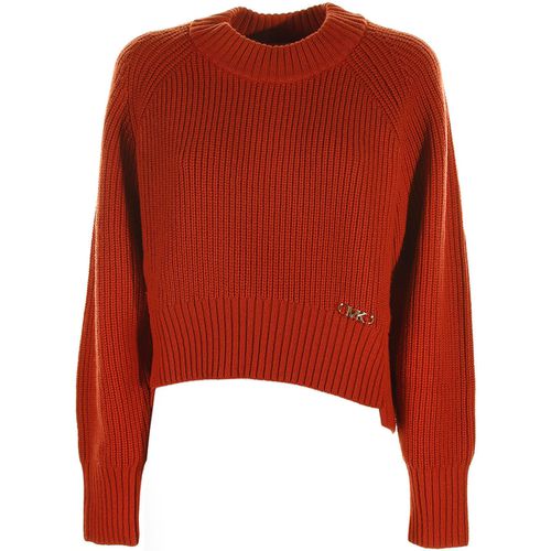 Maglione Pullover corto in misto lana a coste - MICHAEL Michael Kors - Modalova