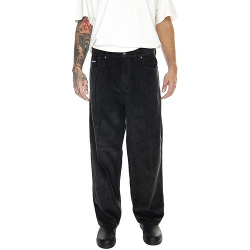 Pantaloni Bigwig Baggy Corduroy Pant Digital Black - Obey - Modalova