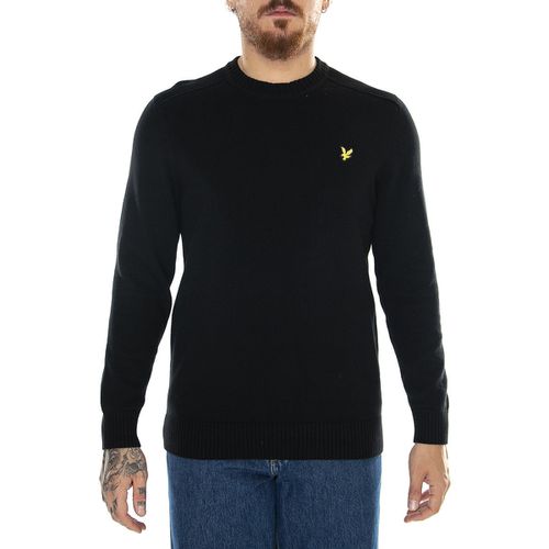 Maglione houlder Detail Crew Neck Jump Jet Black - Lyle & Scott - Modalova