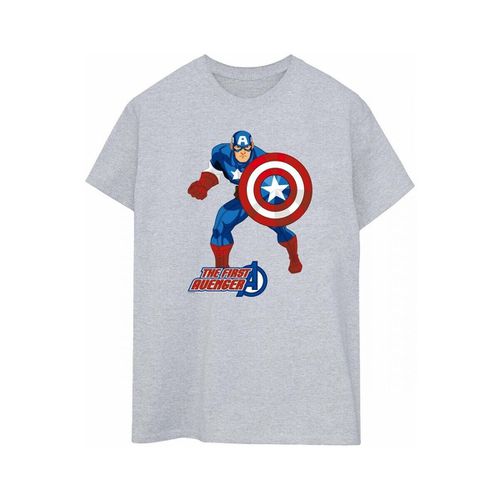 T-shirts a maniche lunghe The First Avenger - Captain America - Modalova