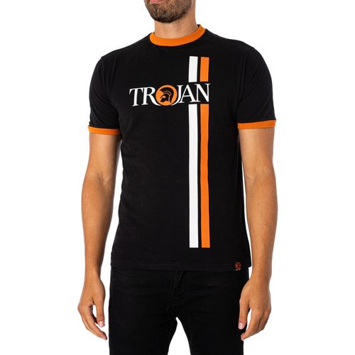 T-shirt T-shirt con logo a doppia riga - Trojan - Modalova