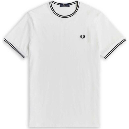 T-shirt & Polo Twin Tipped Righe Bianco - Fred perry - Modalova