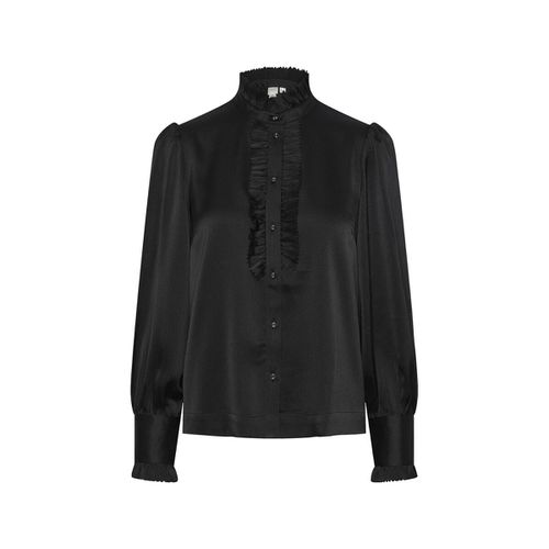 Camicetta YAS Frilla Shirt L/S - Black - Y.a.s - Modalova