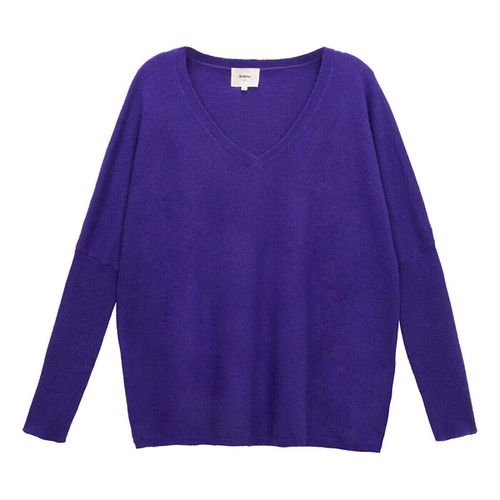 Maglione Maglia con scollo a V viola - Art Love - Modalova