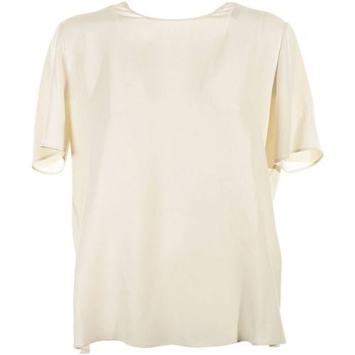 Top Blusa a maniche corte in misto seta - Eleventy - Modalova