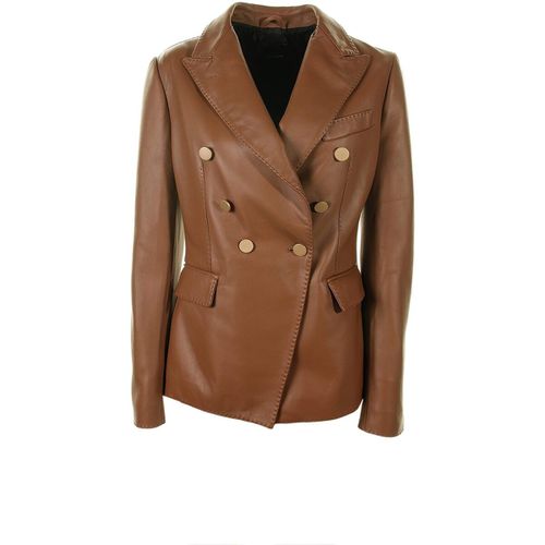 Giacche Blazer Lizzie doppiopetto in pelle - Tagliatore - Modalova