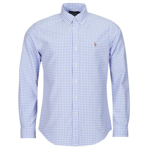 Camicia a maniche lunghe CHEMISE COUPE DROITE EN OXFORD PETITS CARREAUX VICHY - Polo ralph lauren - Modalova