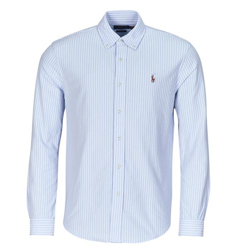 Camicia a maniche lunghe CHEMISE AJUSTEE COL BOUTONNE EN OXFORD MESH PIQUE - Polo ralph lauren - Modalova