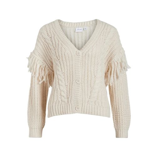 Mantella Aksina Cardigan L/S - White Sand - Vila - Modalova