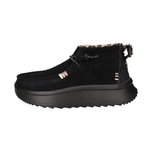 Sneakers basse Wendy Peak Hi Suede Sneakers Donna Black - HEYDUDE - Modalova