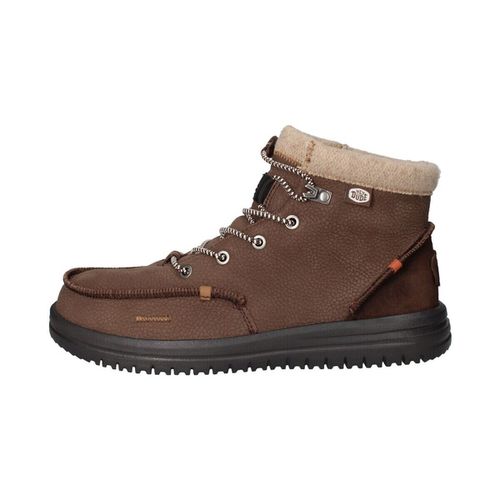 Sneakers Bradley Boot Leather Sneakers Uomo Brown - HEYDUDE - Modalova