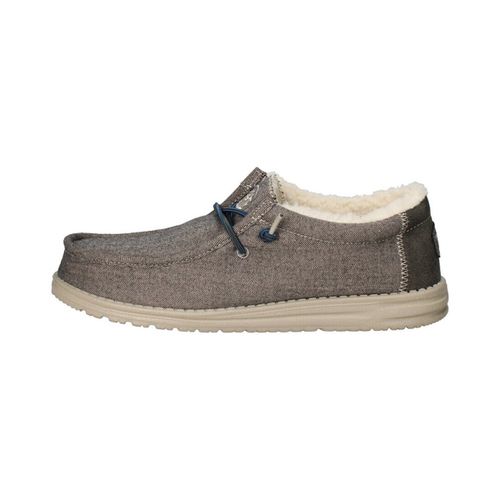 Sneakers Wally Herringbone Sneakers Uomo Choco - HEYDUDE - Modalova